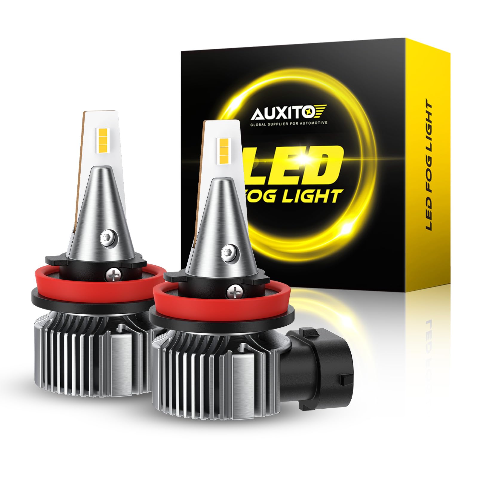 AUXITO H8/H11/H16 3000K Golden Yellow LED Fog Light Bulbs