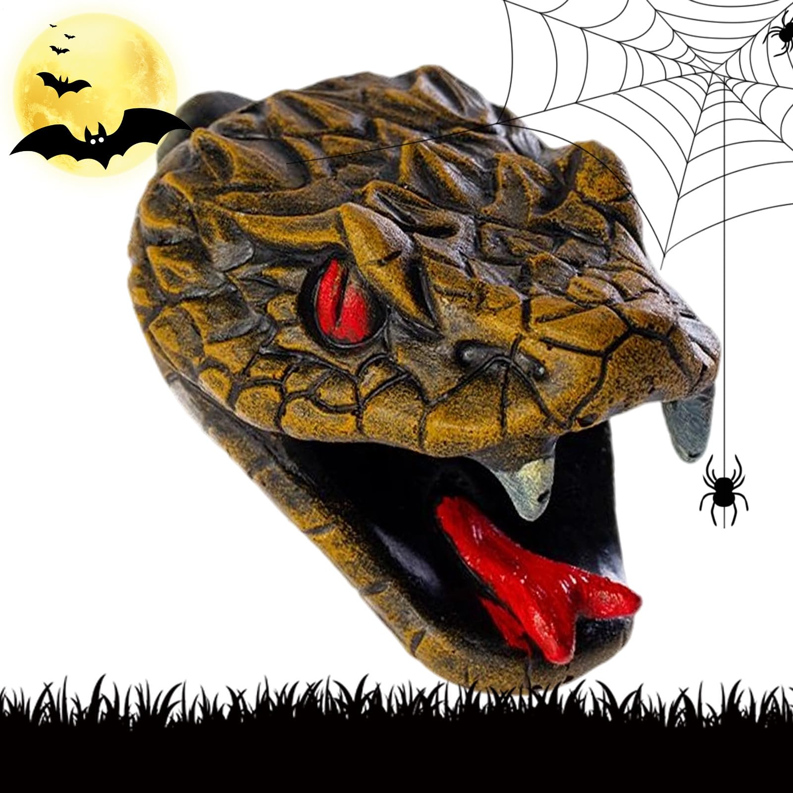 Sifflet de farce serpent Halloween avec bruiteur effrayant pour décoration de fête