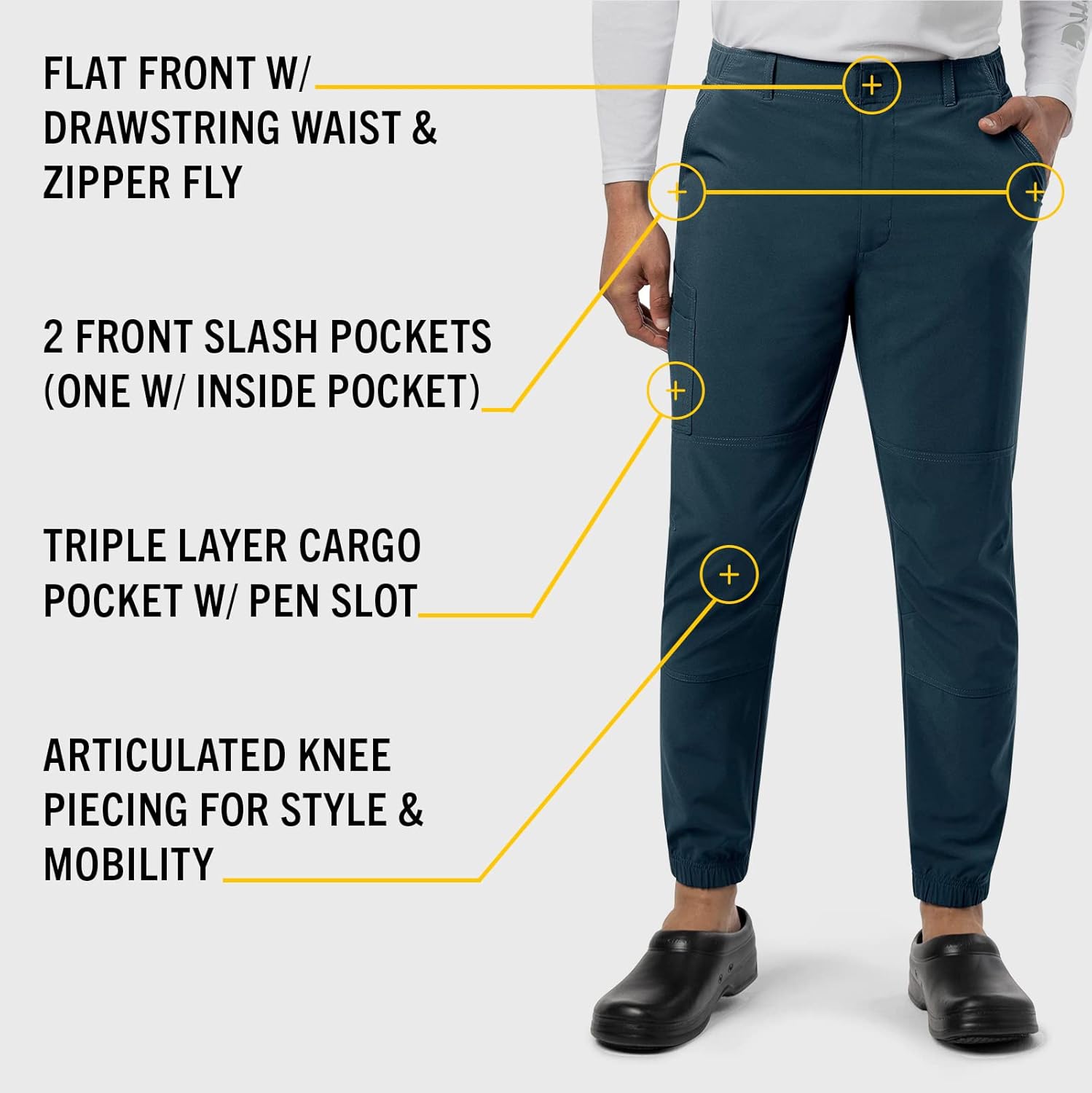 Carhartt Scrubs C56110 Men's Force® Cross-Flex Modern Fit Jogger Pant - Image 3