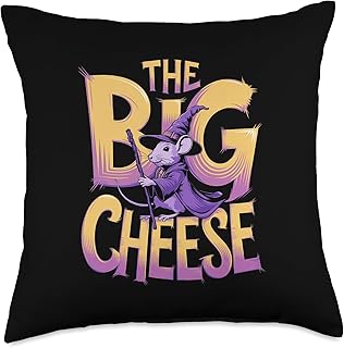 The Big Cheese Typography Throw Pillow