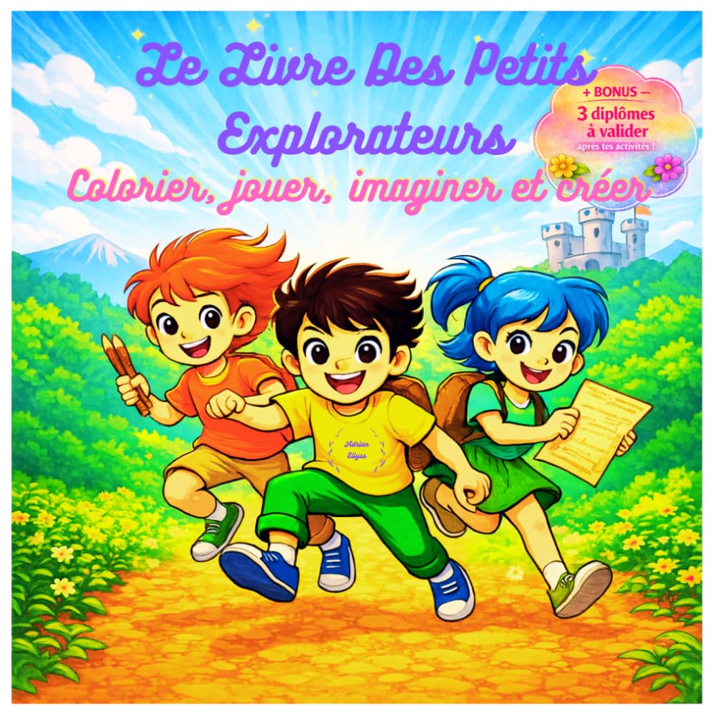 Le Livre des Petits Explorateurs: Colorier, jouer, imaginer et créer