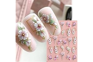 Flower Nail Art Decals for Acrylic Nails