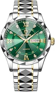 Gosasa Luxury Men's and Women's Business Diamond Stainless S