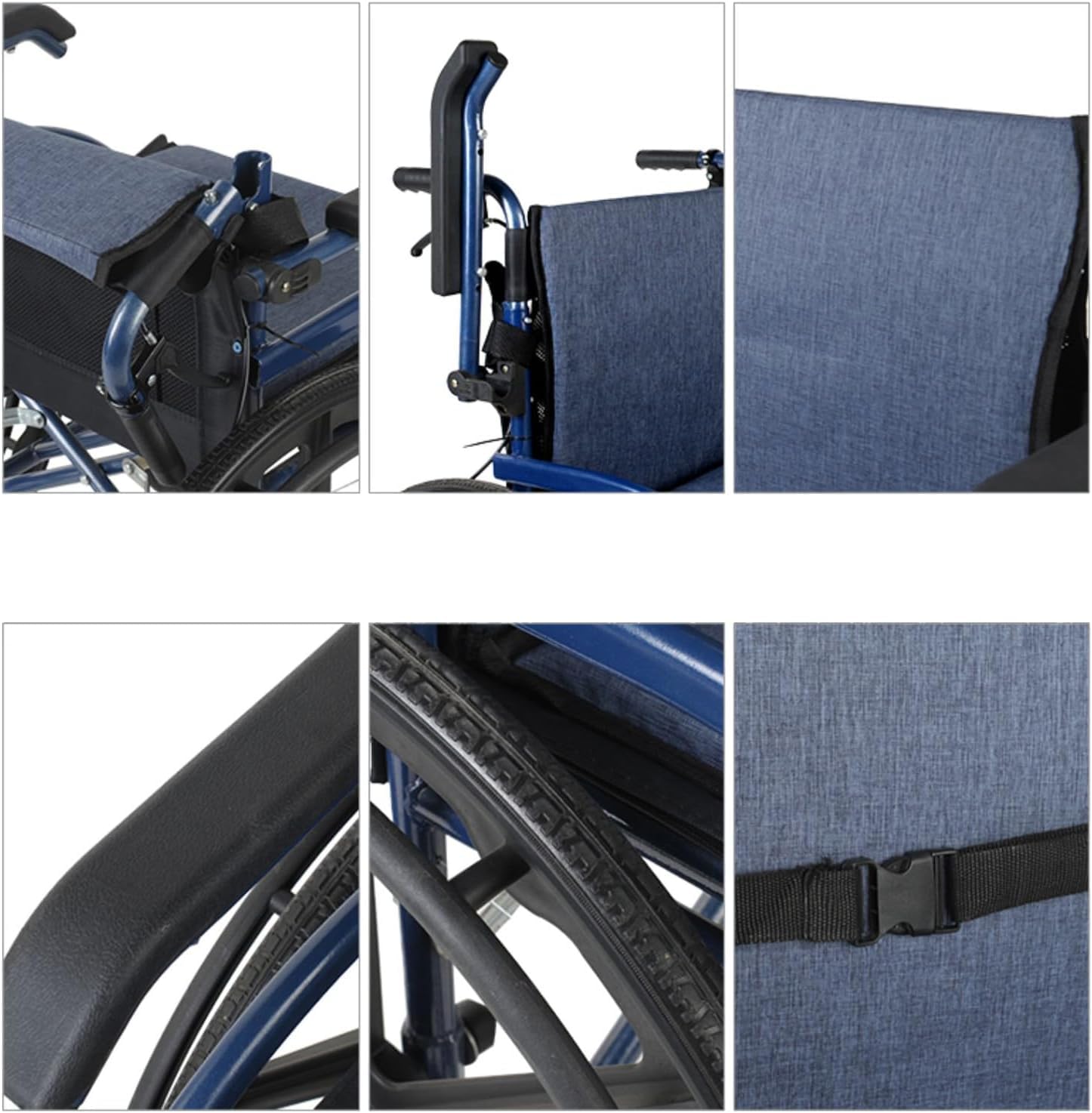 Wózek inwalidzki Rolstoel All Terrain Transportrolstoelen Hoge prestaties Lichtgewicht rolstoel Handmatige transportstoel Sportrolstoel wygodne