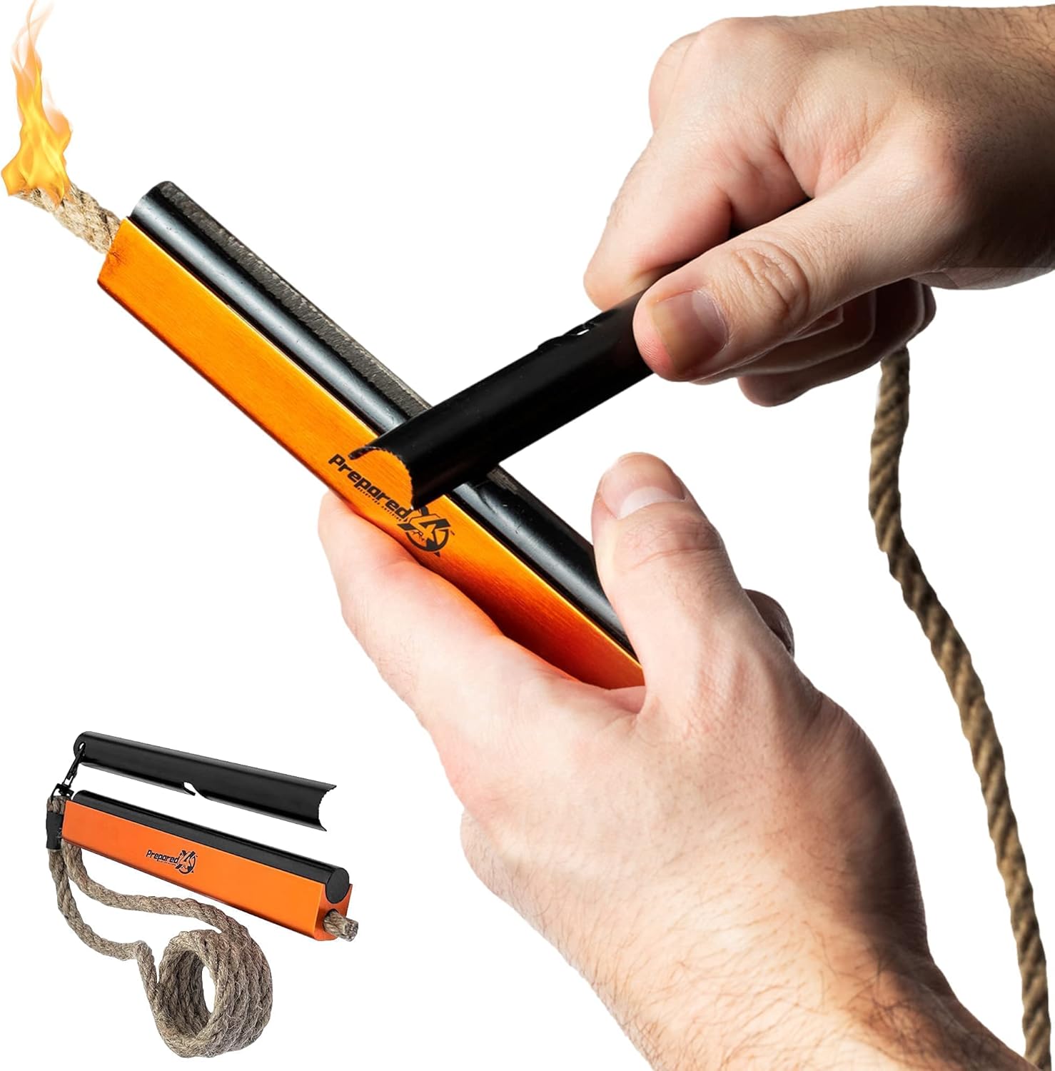 PREPARED4X Fire Starter and Rope Refill Bundle : Sports & Outdoors