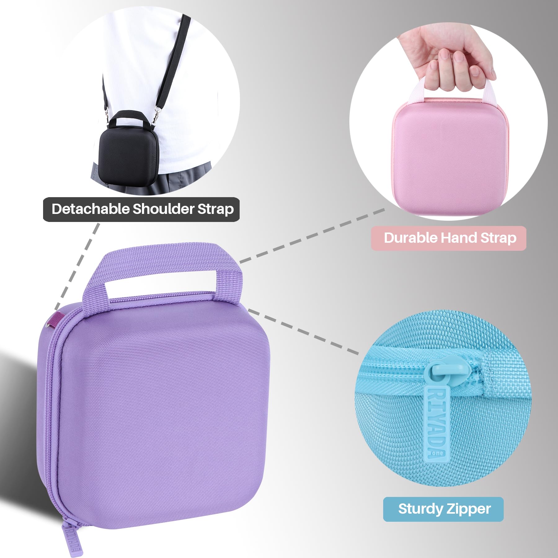 Étui de Protection pour Fujifilm INSTAX Mini 12/11/13 Appareil Photo Instantané Rose