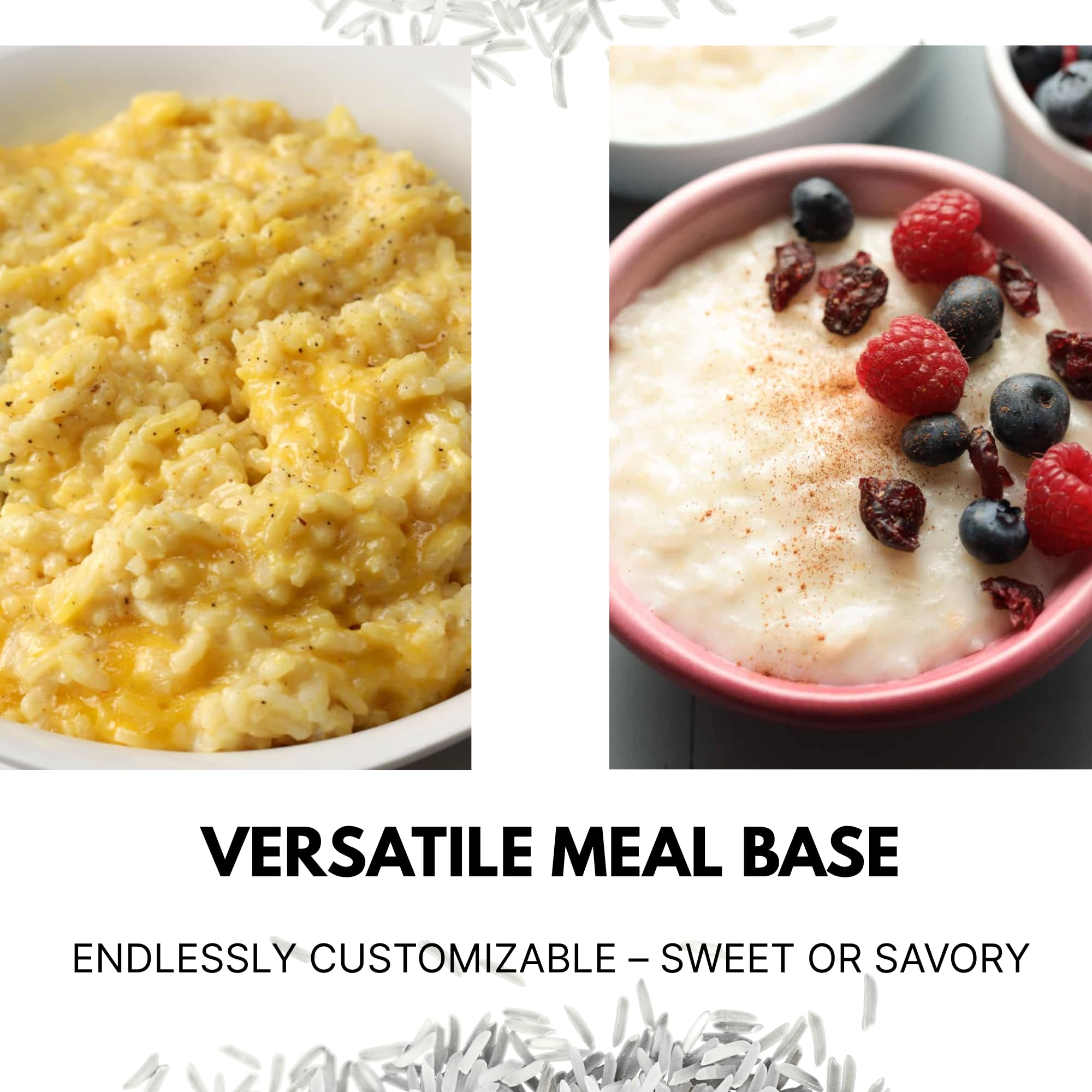 Rice Cream 3 LB Plain Jasmine White Rice Hot Rice Cereal Scoop Included - 48 oz Easily Digestable — view 8