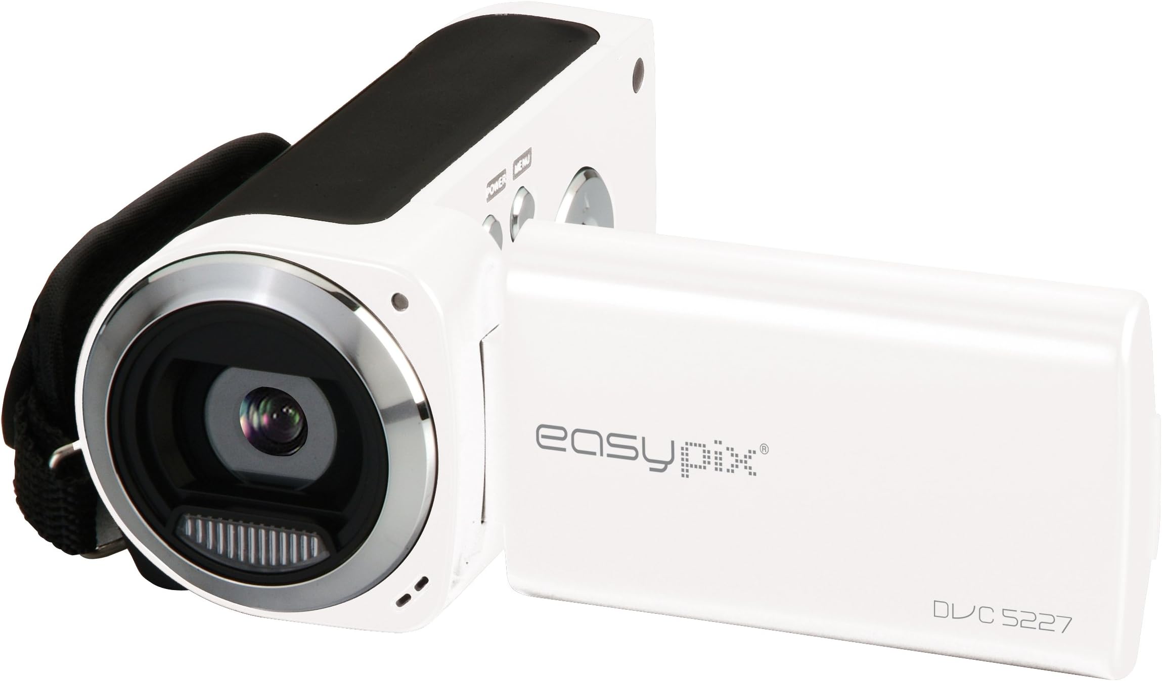 Easypix DVC 5227 720p Flash Camcorder - White (5MP, 4x Digital Zoom)