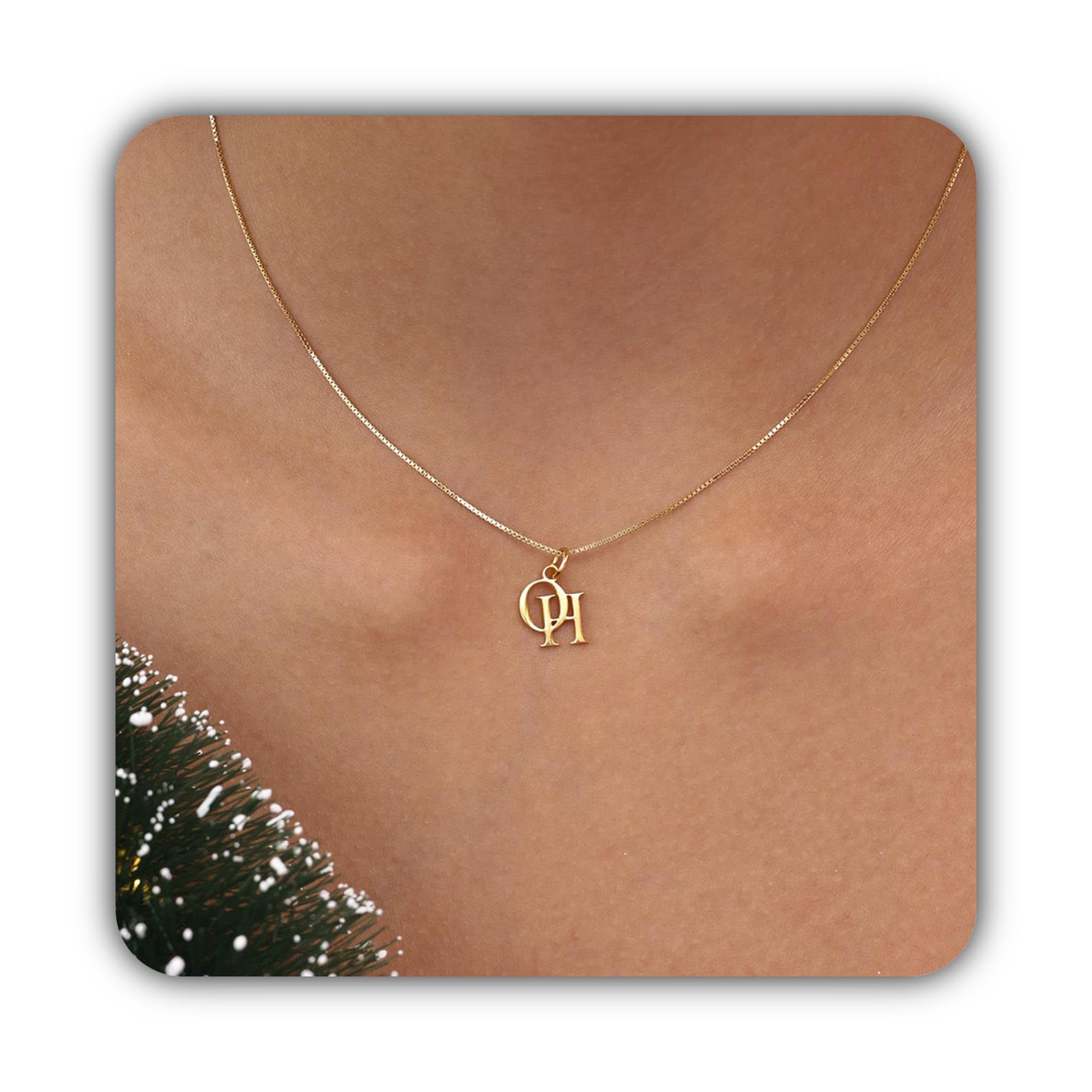 Collana personalizzata monogramma argento sterling 925 lettera pendente Collane Compleanno fatto a mano anniversario personalizzato