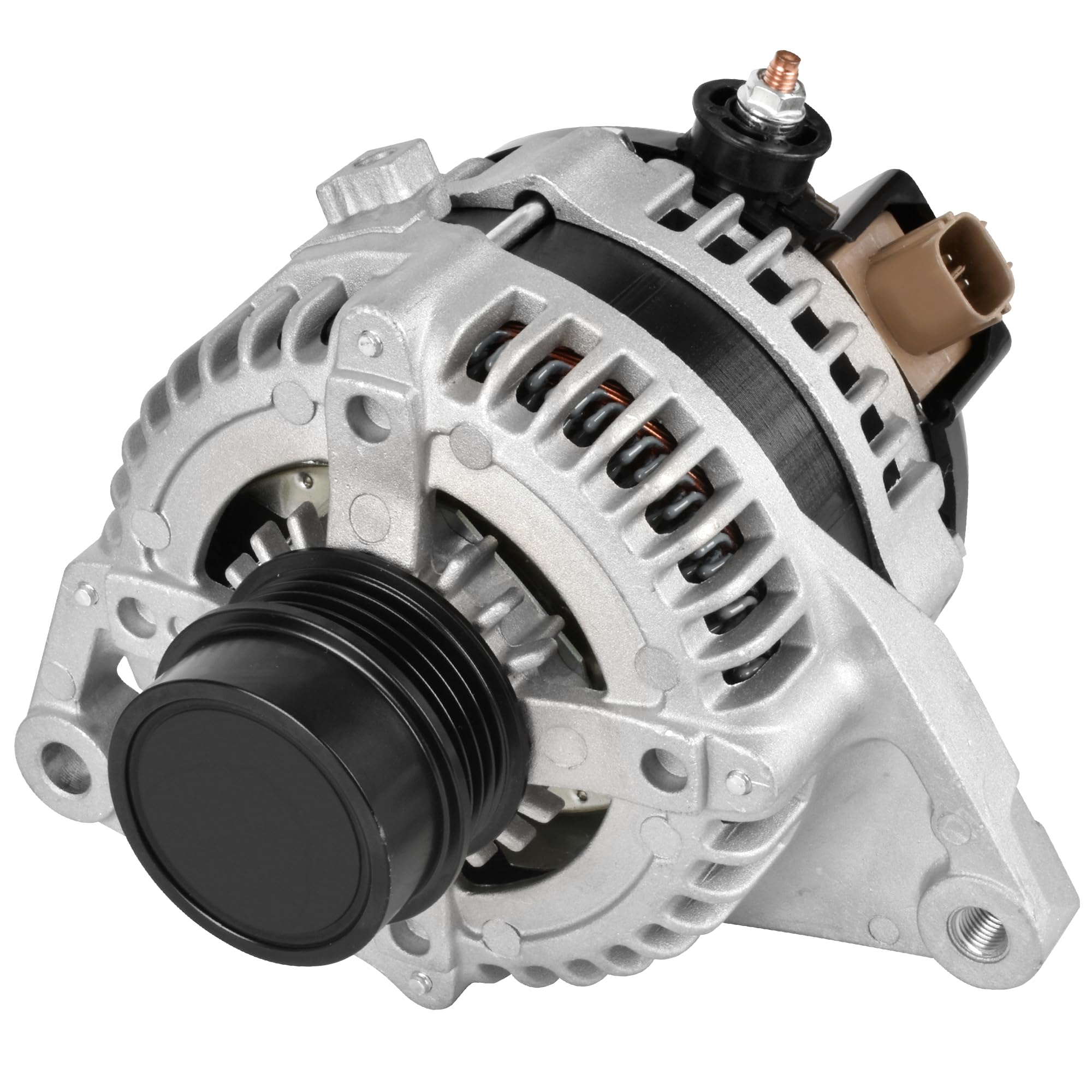 SINTLY New Alternator 2.5L Fit for Toyota 2010 2011 Camry, 11516N 104210-2650 1042102650 27060-0V060 27060-0V060-84 AL3367X, 100A 4-Groove Pulley