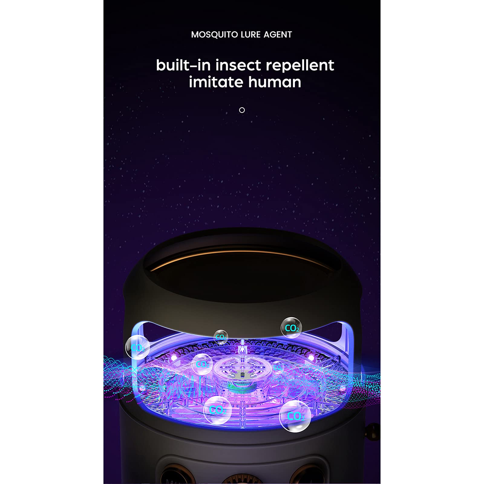 Bug Zapper Lampada Mosquito Killer USB Trappola per Mosche Elettriche per Insetti Repellente per Zanzare per Campeggio