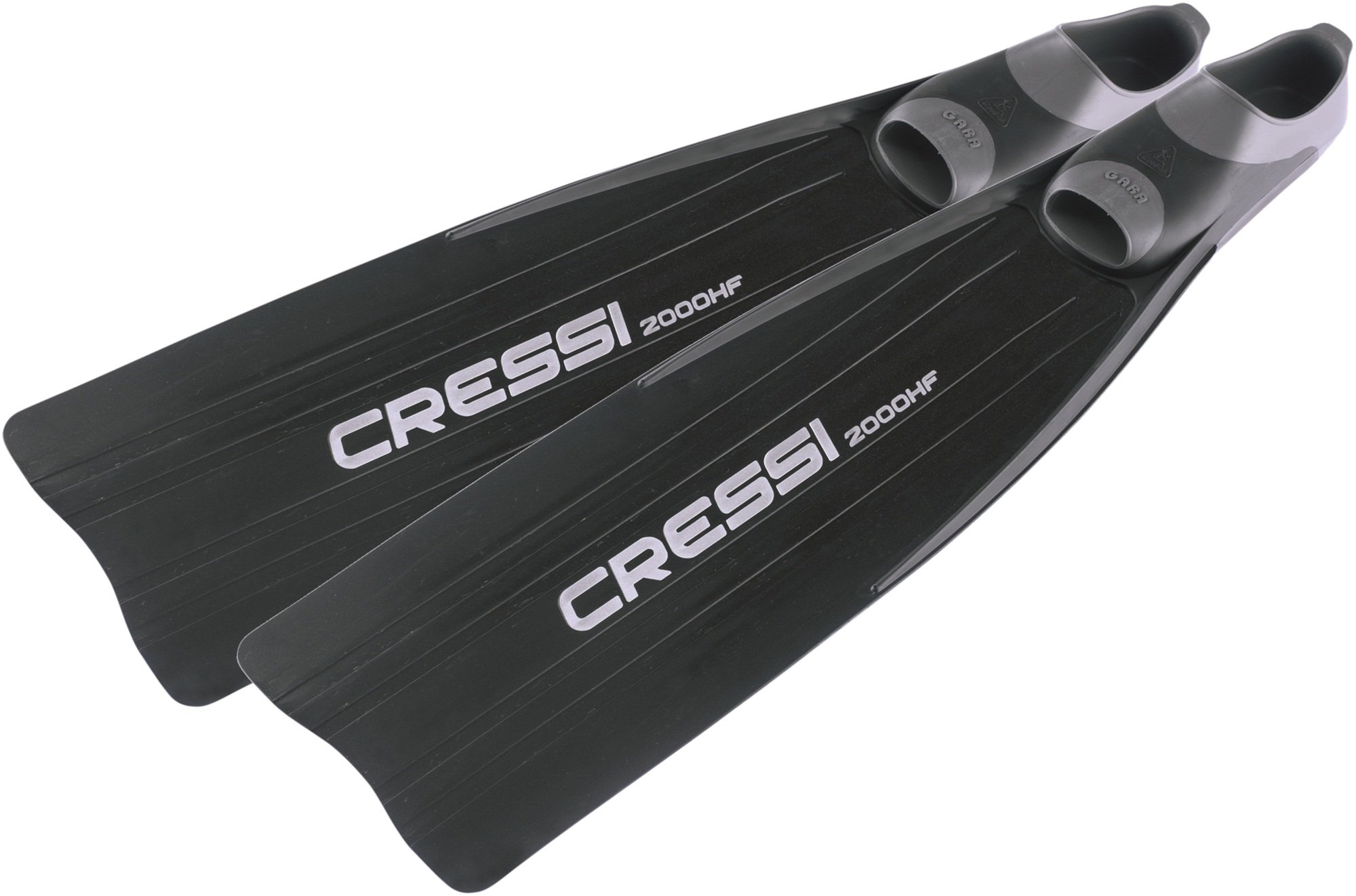 Cressi Gara High Performance, Pinne Lunghe da Apnea Unisex Adulto Nero + Set Snorkeling Unisex, Adulto