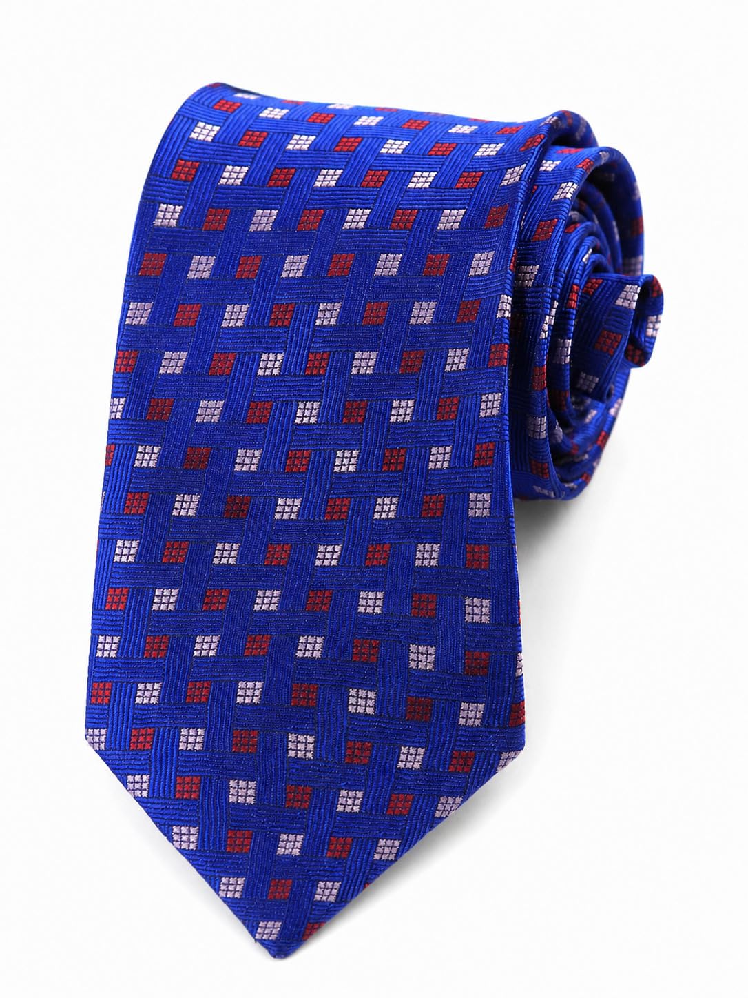 tossido Blue Geometric Necktie (TSDOINDMICRO10)-picture-34