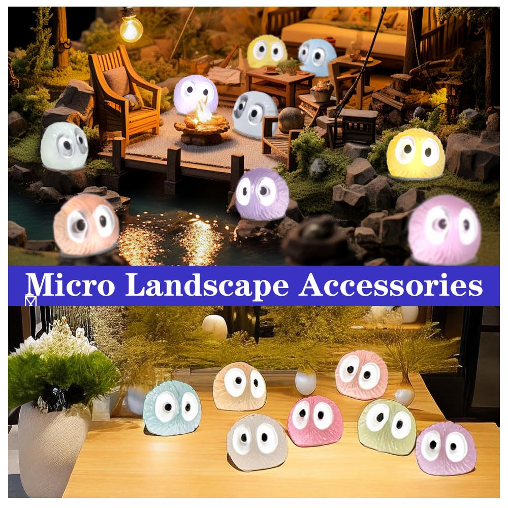 21 szt. uroczych duszków sadzy, akcesoria do lusterka wstecznego, mini świecące figurki z kreskówki, dekoracja do lusterka samochodowego, dekoracja wnętrza samochodu, ozdoba samochodu, zabawne