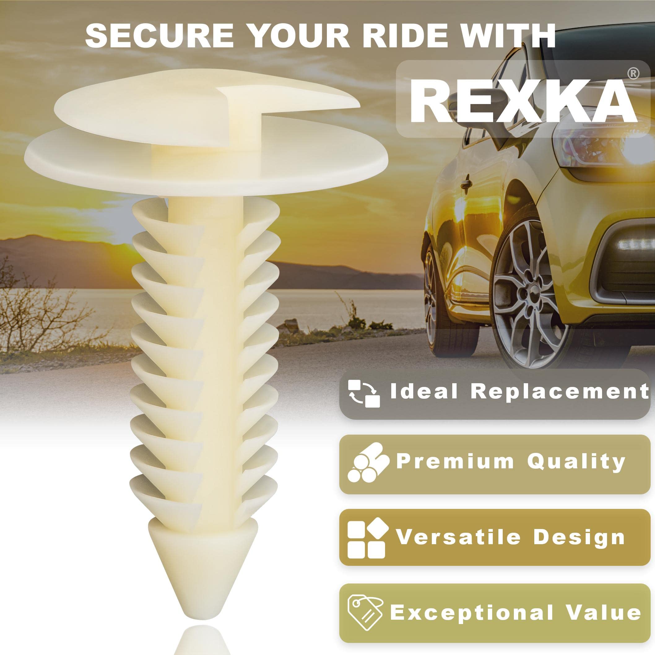 Rexka 20-Pack Door Trim Panel Clips - Fits Land Rover LR013135 & Ford W714231-S300 - View #8