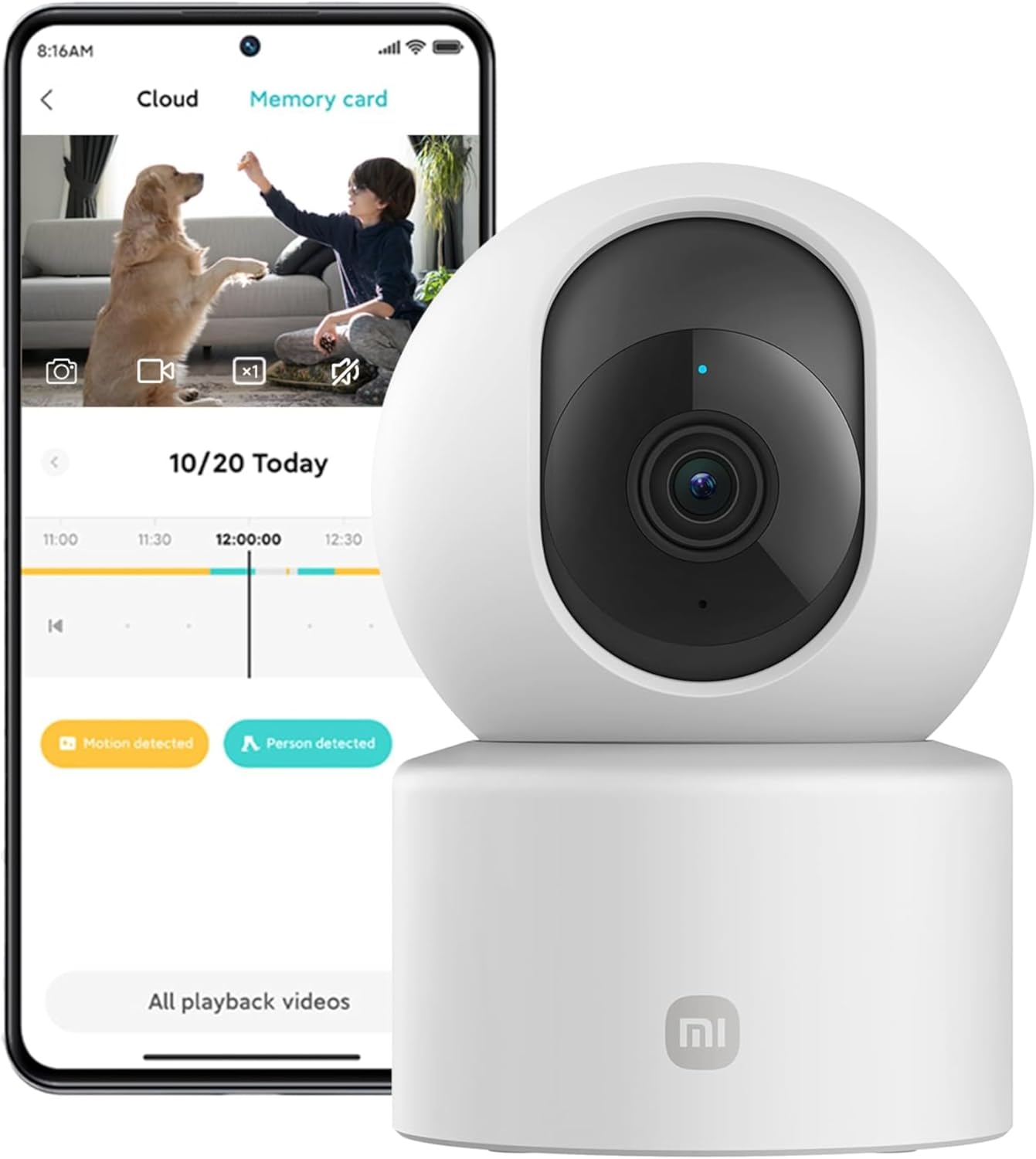 XIAOMI Smart Camera C301 - Cámara de vigilancia con resol...
