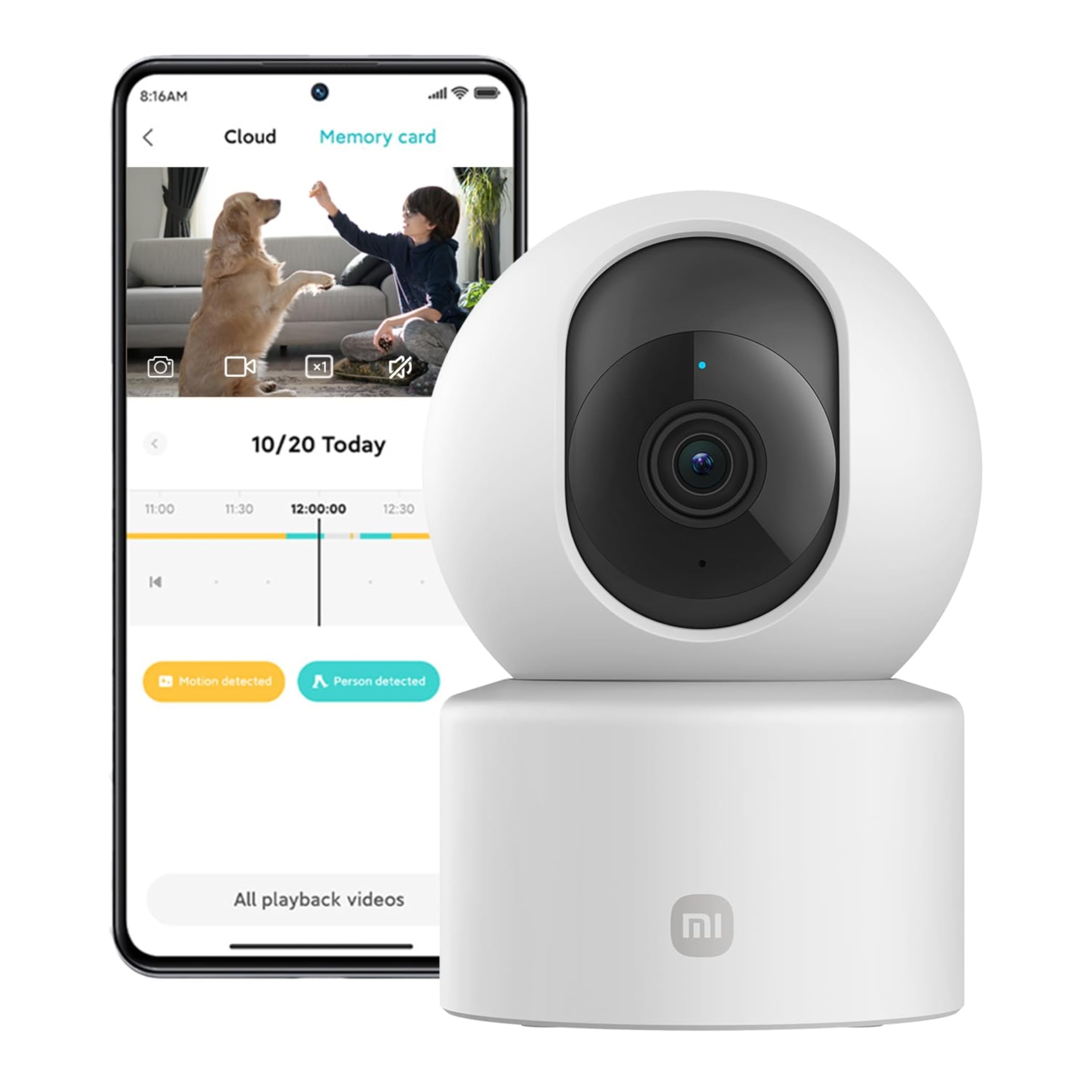 XIAOMI Smart Camera C301 - Cámara de vigilancia con resolución 2K 2304p (3MP), 3
