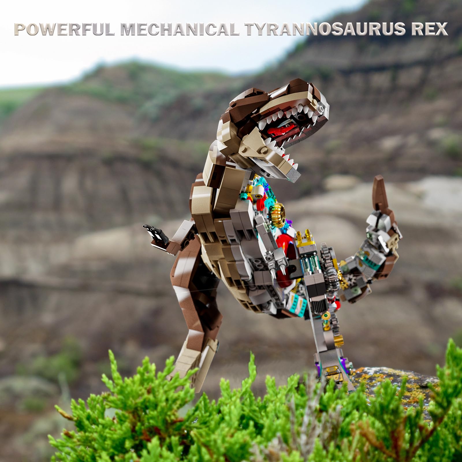 Amazon.com: JMBricklayer Mechanical T-Rex Building Kit 70140