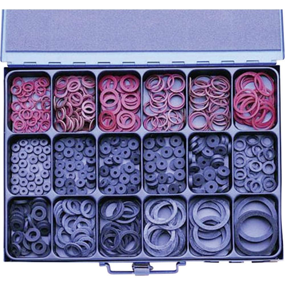 Assortiment de 1000 joints d'étanchéité multi-tailles en boîte de rangement