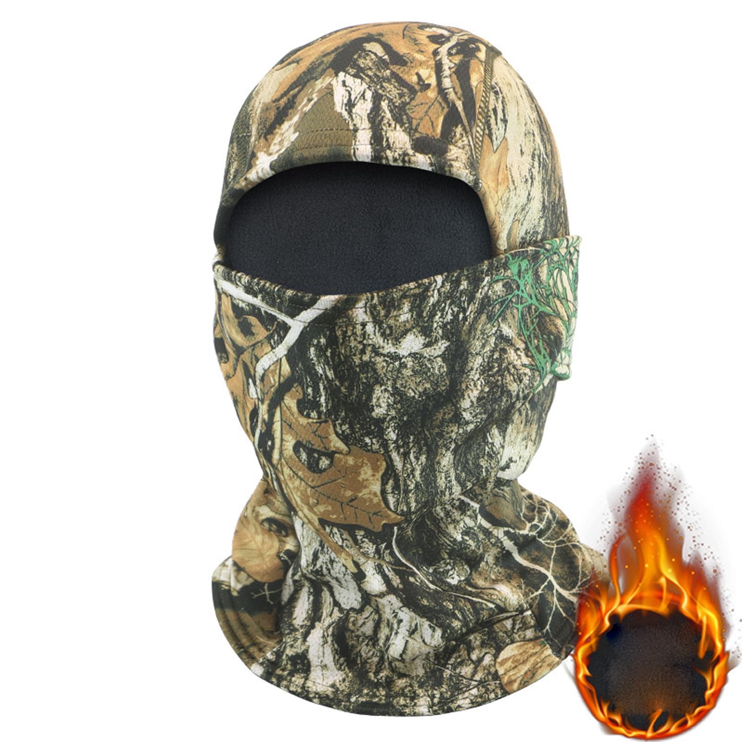 Winter Warm Windproof Camo Balaclava Face Mask for Men Cold Weather Tactical Ski Mask for Hunting Skiing Motorcycling
