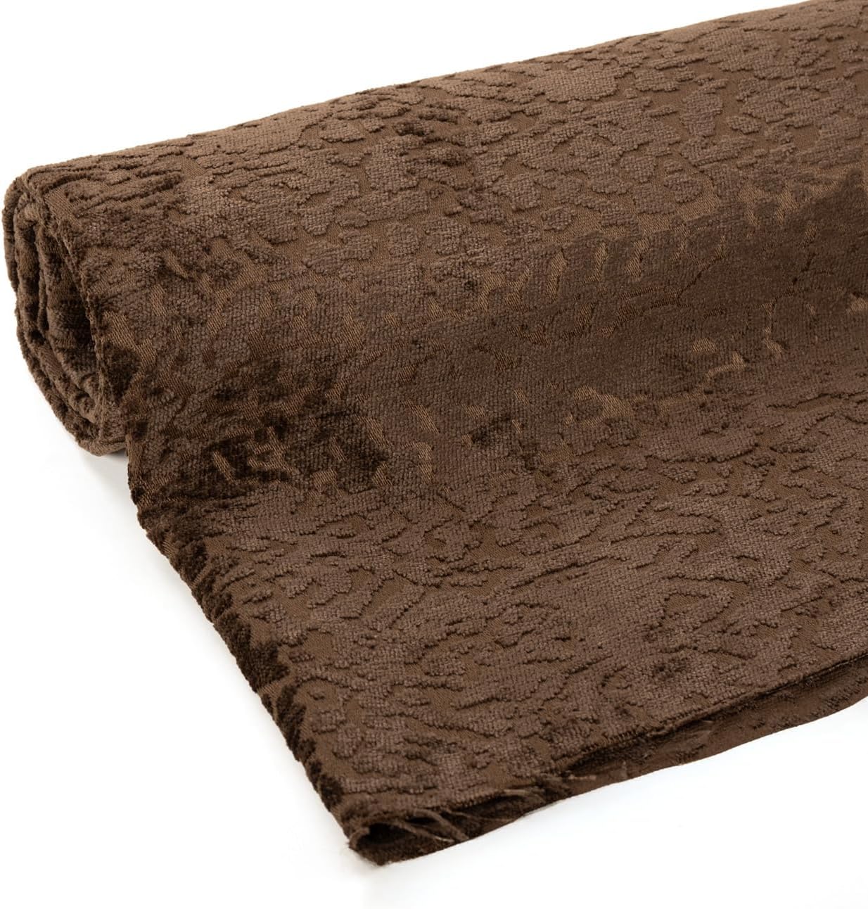 Foamma Francesca Chenille Jacquard Ikat Pattern Upholstery Fabric by The Yard - 55" Wide Soft Fabric Ideal for Accent Chairs, Throw Pillows, and Statement Upholstery - Denim, 2 Yards