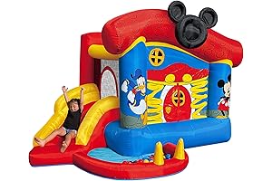 Funormous Disney Mickey Mouse Inflatable Bounce House with Slide