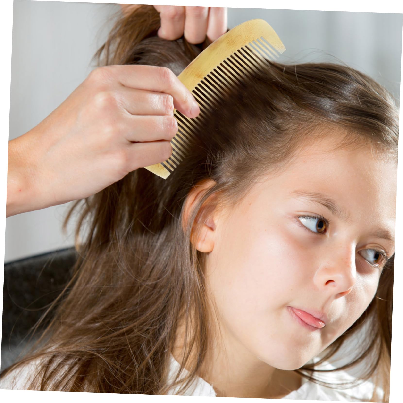 Hornkamm zur Frauen aus Antistatischer für Feiner Natürlichen Hornmaterial mit Verarbeitung Haarpflege und Glättung für Täglichen Gebrauch