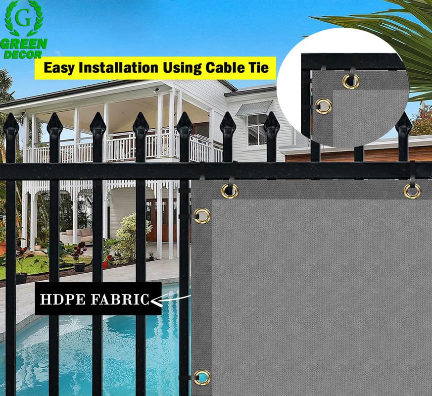 Image of HDPE Fabric Self Fold Baby Kids Safety Net Protector for Balcony & Staircase Railing Guard,Balcony Stairway Net Baby Safety Products for Indoor&Outdoor(Grey Color, 0.90X9 MTR)