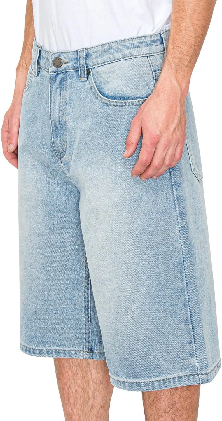 VICTORIOUS Men's Baggy Fit Essential Denim Shorts Various Designs - Image 2