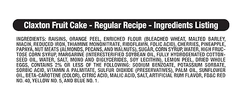 Miniatura 16 de Claxton Old Fashioned Fruit Cake, pastel de frutas, 3 libras