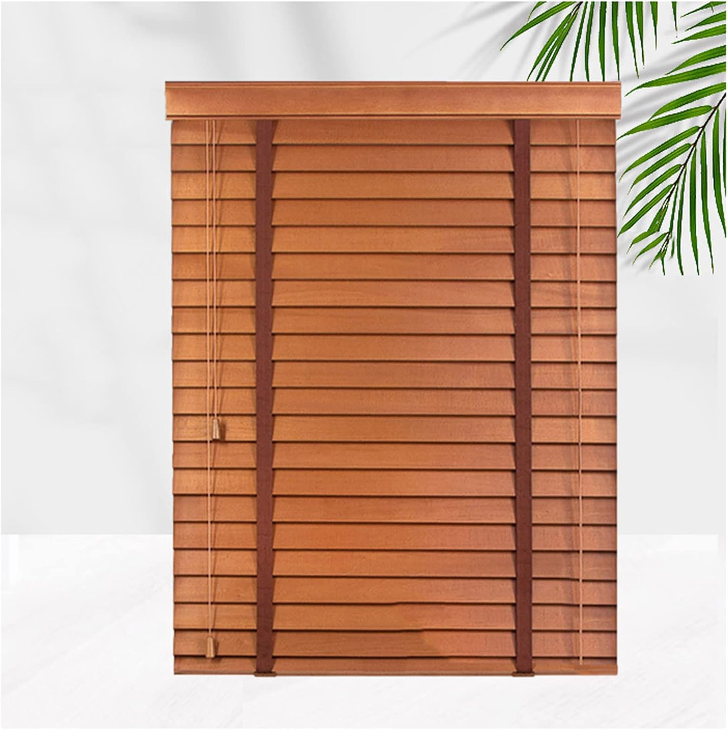 Xrdbfd Blackout Blinds, Real Wood Blinds, Wooden Window Shades, Horizontal