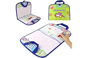 Coolplay Kid Activities Water Drawing Mat Painting with Water Pen Airplane Travel...