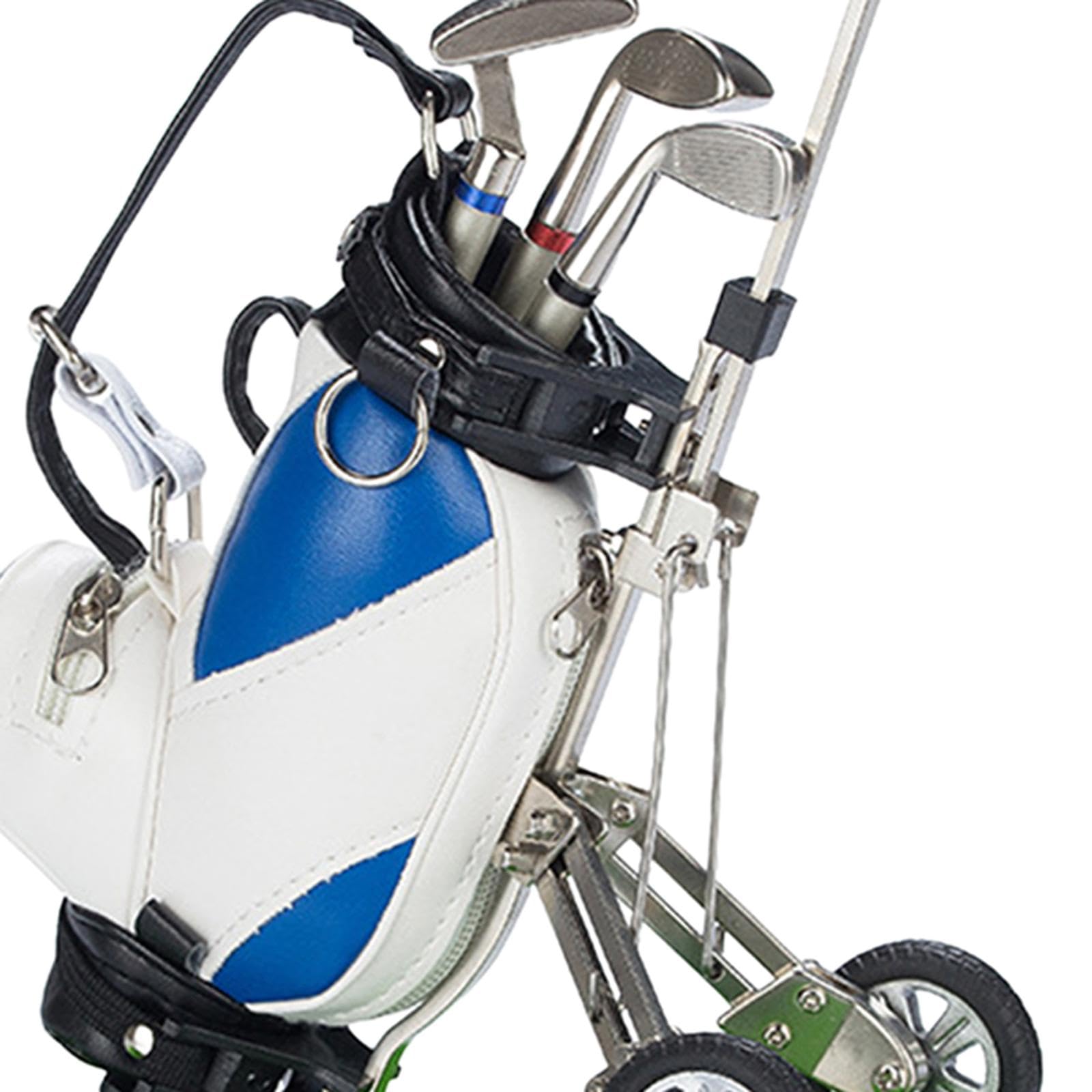 Porte-Stylo pour Mini-Sac de Golf avec Club Inclus. Finition Verte. Idéal pour Un Bureau Ou comme Cadeau de Club.