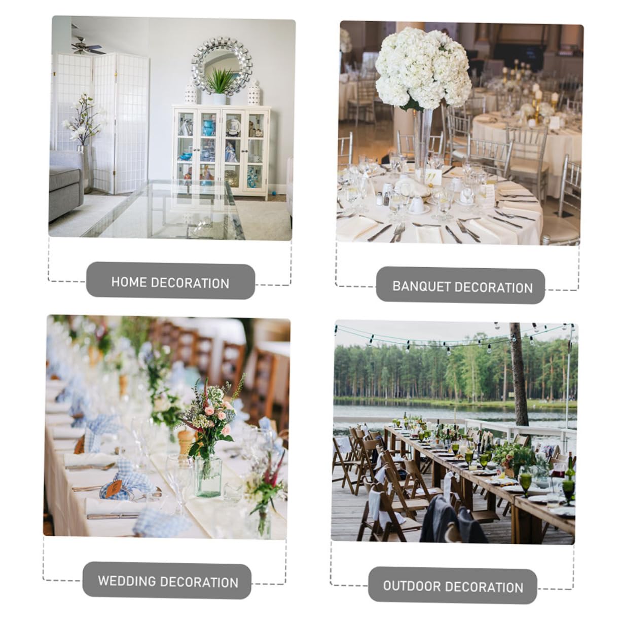 Gogogmee 6Pcs Blackboard Signs for Tabletop Use Multifunctional Message Boards for Food Labels Menus and Decorations for Buffets and Parties