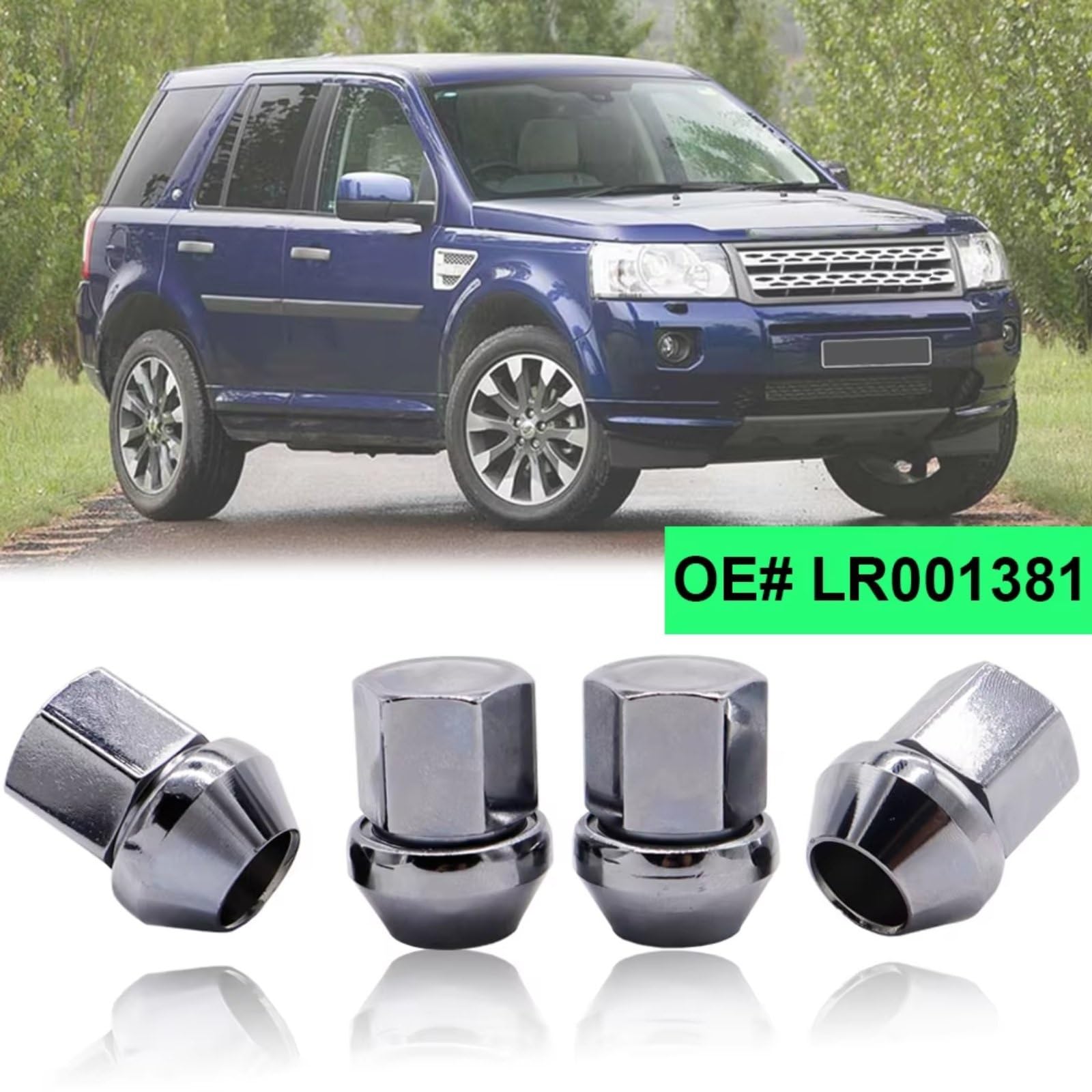 Tornillos Antirrobo Coche Compatible Con Land Para Rover Para Discovery Sport 2015-2022 Para Freelander 2 2006-2014 Tuercas De Rueda De Coche Aleación LR001381 4 Piezas