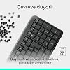 Logitech K250 Wireless Full Size Compact Bluetooth Turkish Q Keyboard, Black