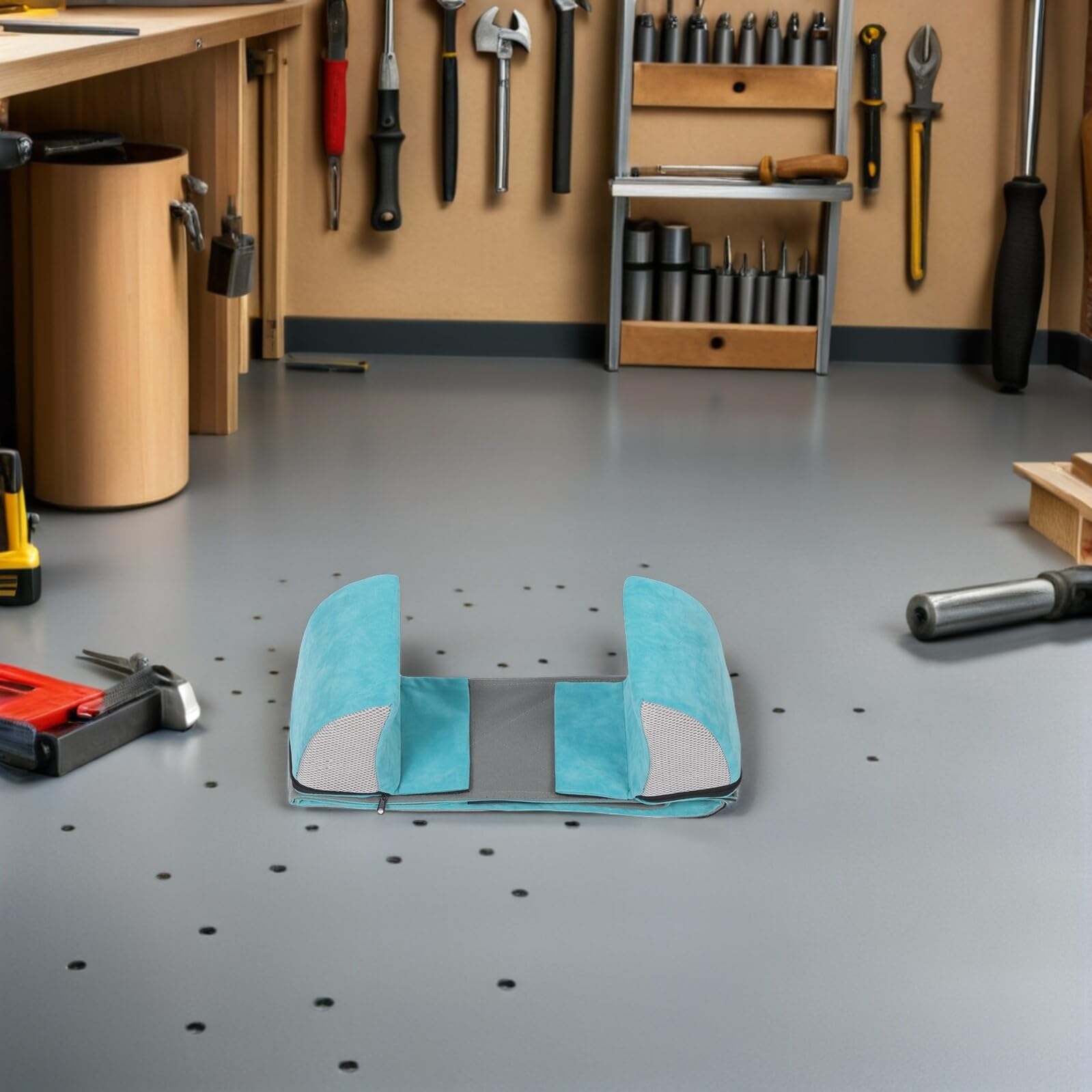 Cojín de Apoyo Lateral para Silla de Ruedas, Respaldo Lumbar | Antideslizante, Tela Esponja, Ajuste Flexible, Uso en Casa y Centros Médicos