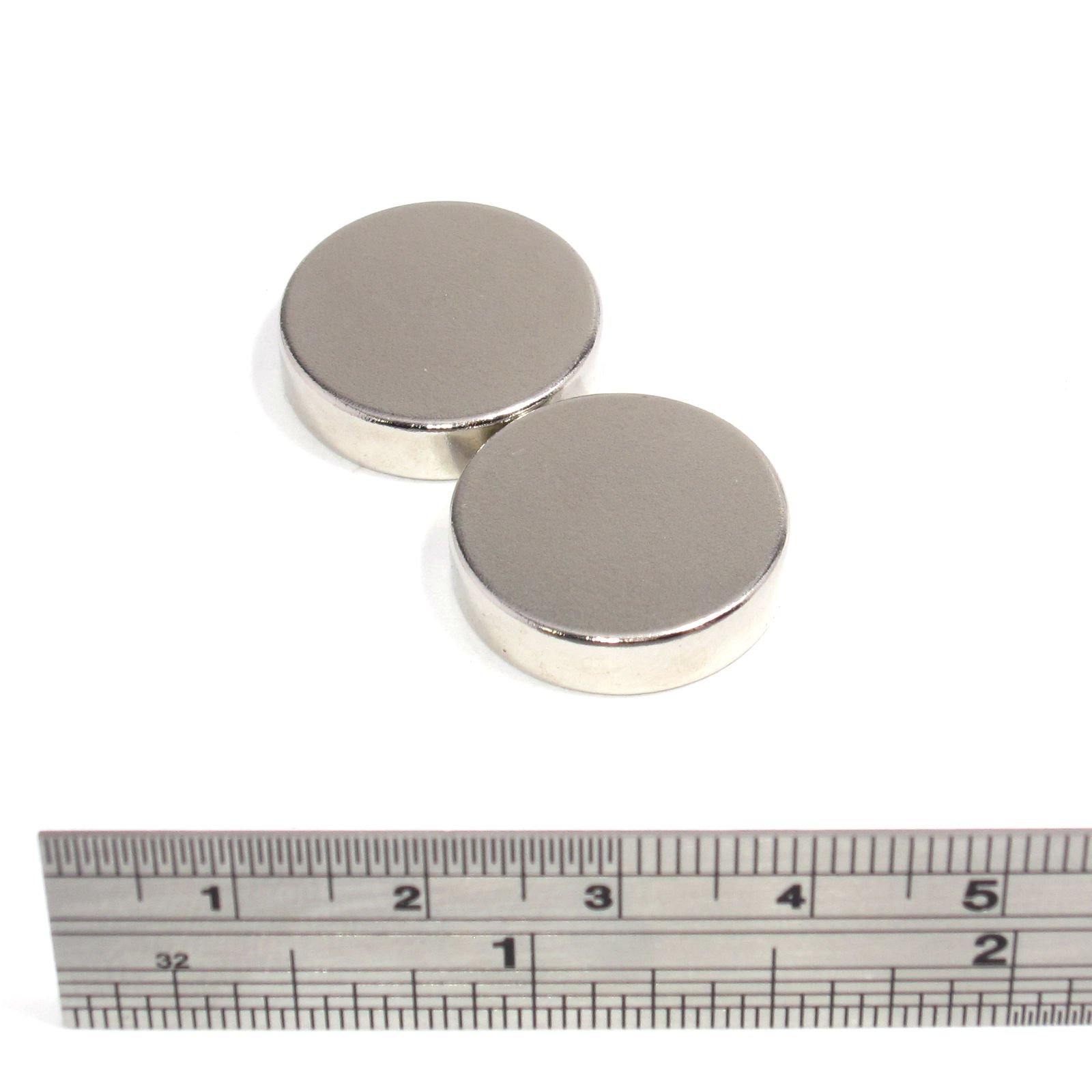 Spider Magnetics Ltd 2 Very Strong Magnets 20X5 Mm Neodymium Craft Disc 20Mm Dia X 5Mm