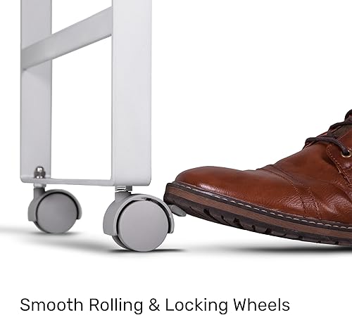 Miniatura 5 de Line Leader Estación de carga móvil para 16 dispositivos, carrito rodante de acero para laptops, tabletas y Chromebooks, diseño abierto con