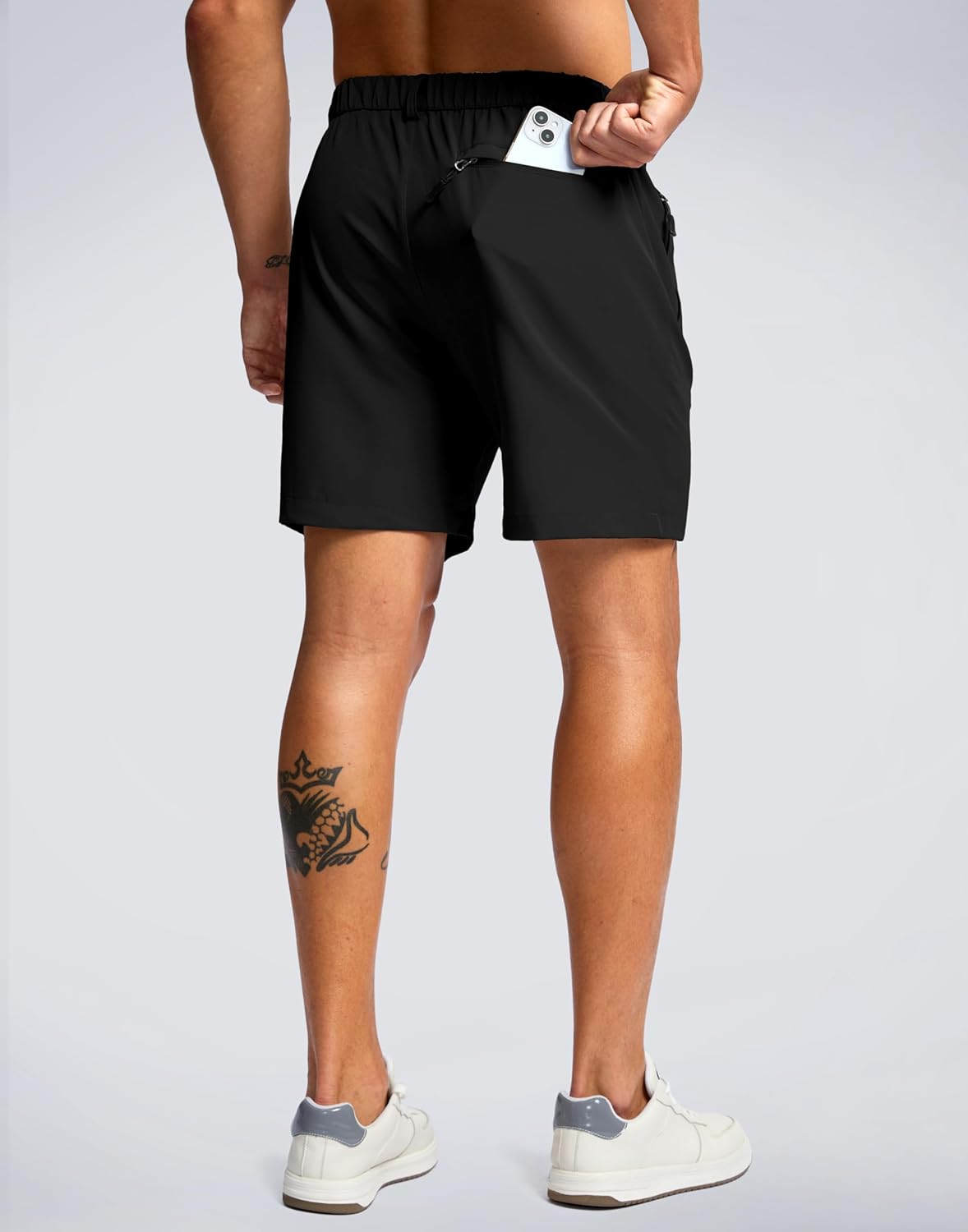 G Gradual Men's Shorts 7"/ 5"/ 9" Lightewight Casual Shorts for Men Hiking Golf Shorts with 3 Zipper Pockets - Image 3