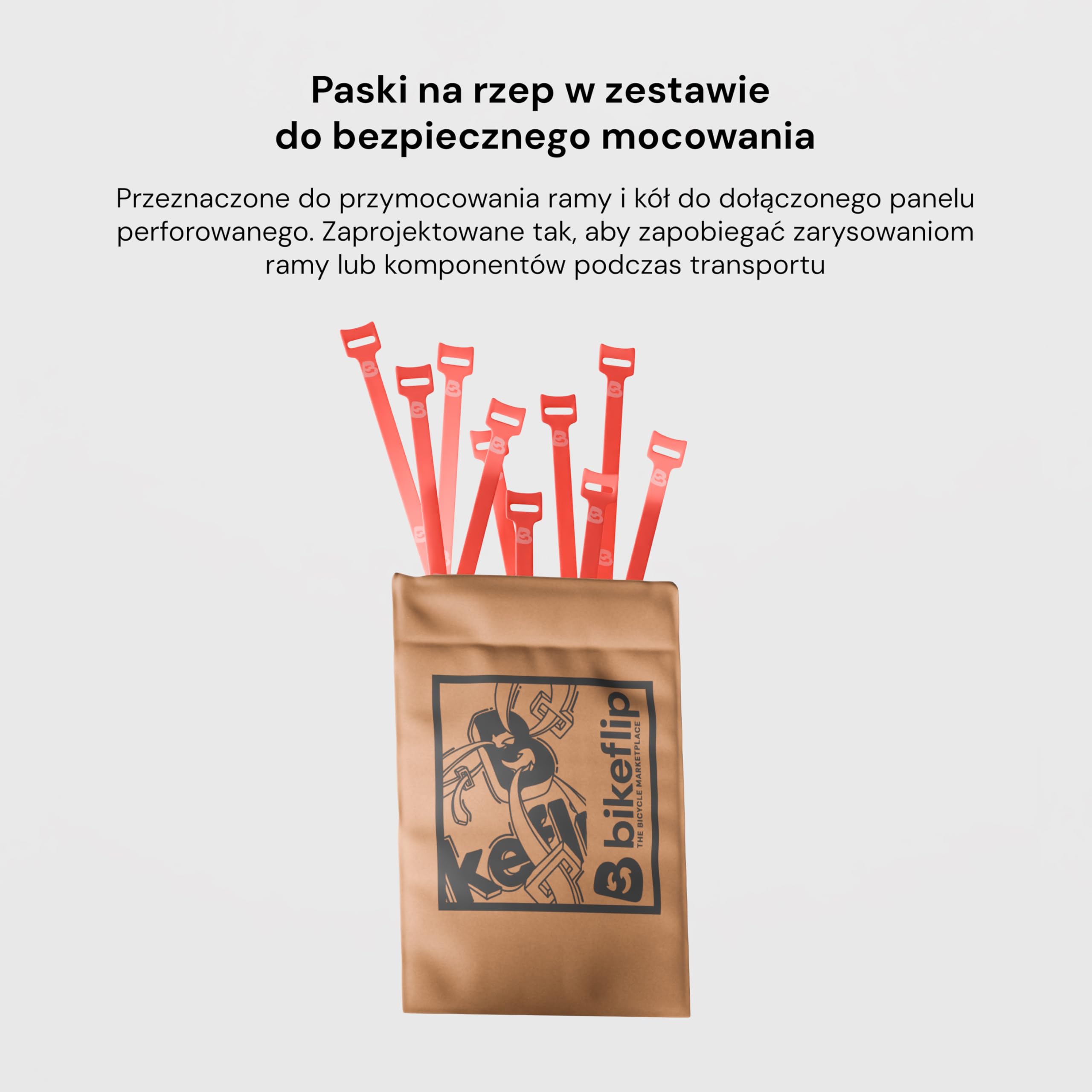 Bikeflip Box, Karton do Wysyłki Rowerów MTB, E-Bike i Gravel, Wytrzymała i Wielokrotnego Użytku Tektura Falista, Szybki Montaż do Podróży i Transportu Kurierem