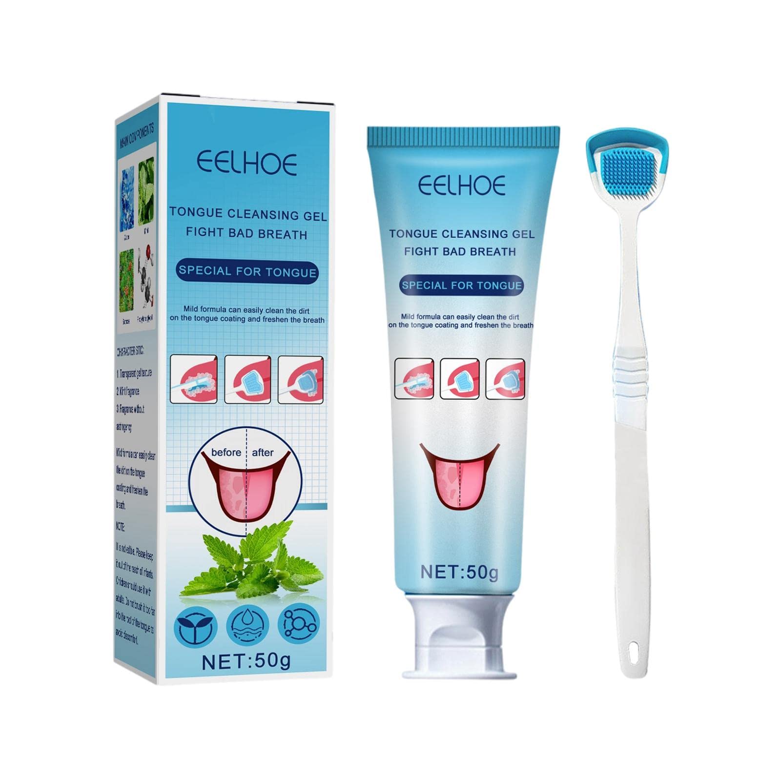 CALANDIS™ ue Cleansing Gel ue Scraper Kit Oral Hygiene Brush Odor Eliminator | ue Cleaners-image-29