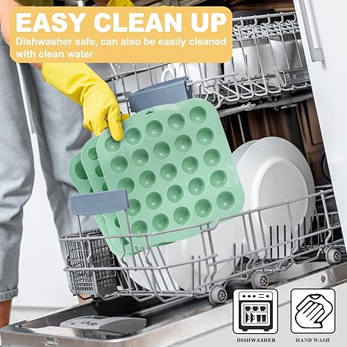 Miniatura 7 de QELEG Moldes de silicona semiesféricos antiadherentes, moldes de chocolate helado, juego de utensilios para hornear grandes para hacer mousse de