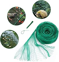 33x13 Ft Anti Bird Net & Pond Netting w/ 10 Pcs Nylon Cable Ties, Green Garden Plant and Pond Protection Netting, Garden Plant Fruits Net Mesh, Keeps Out Debris, Pests - coolthings.us