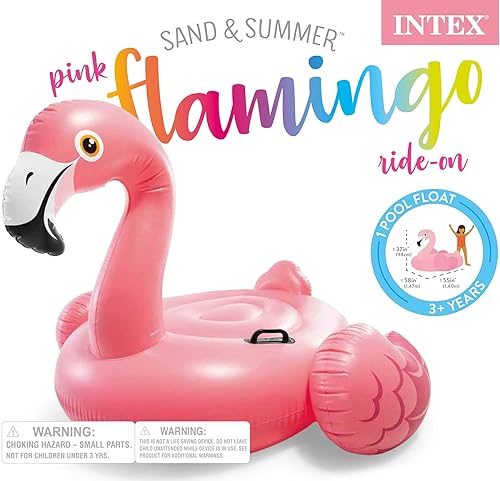 Miniatura 3 de Juego inflable para montar Flamenco Intex 56 x 54 x 38 pulgadas para mayores de 3 años