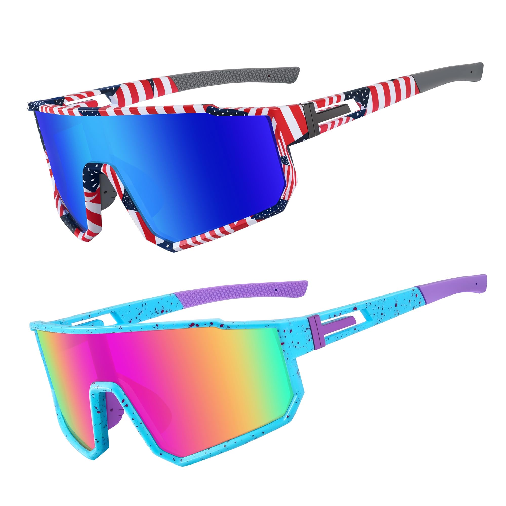 Baseball-Sonnenbrille für Kinder, polarisiert, UV400-Schutz, Brille für Jungen und Mädchen, Softball, Radfahren