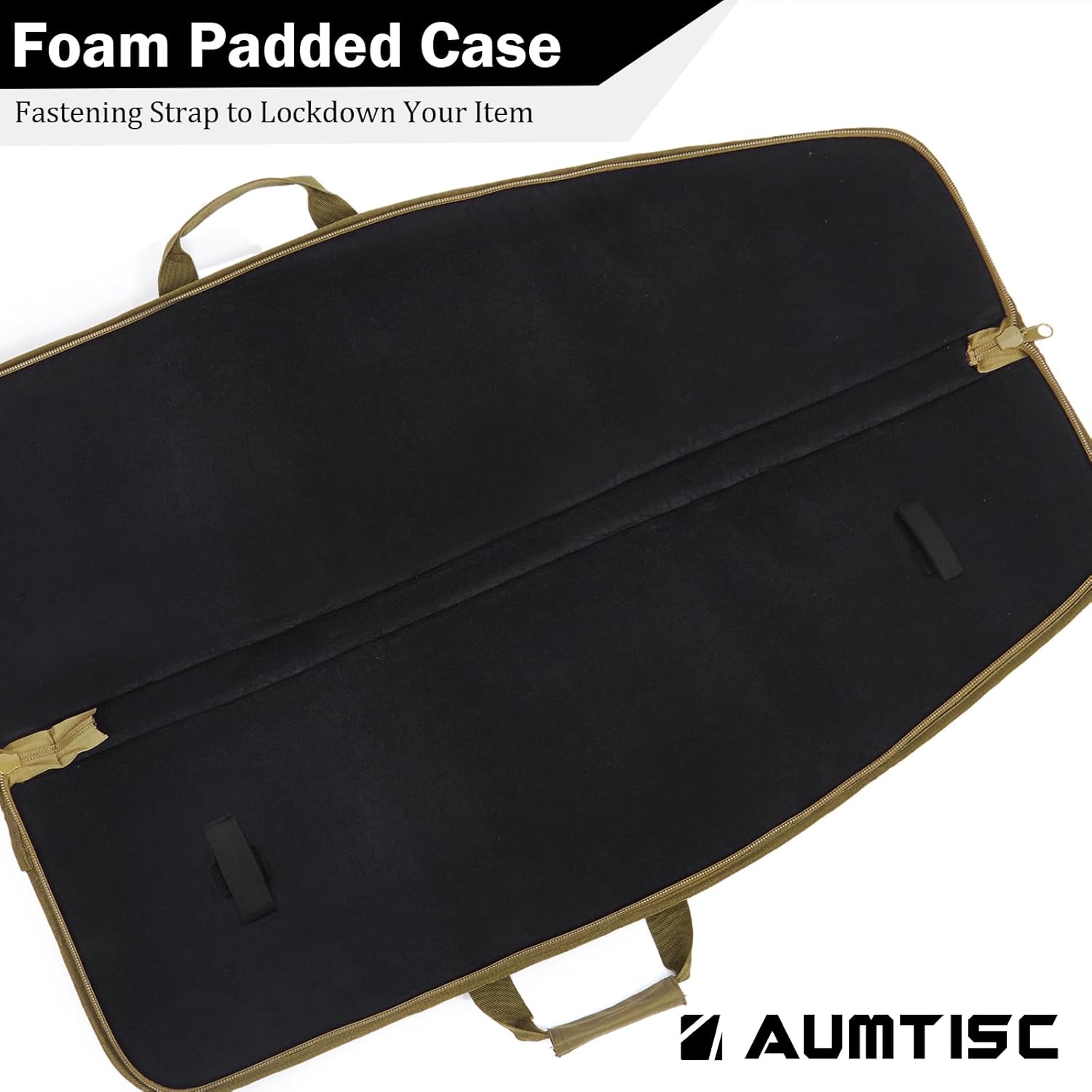 AUMTISC Tactical Soft Gun Case, Rifle Carrying Range Bag with 5 Pouches and Adjustable Shoulder Sling, 38/42 Inch - Image 3