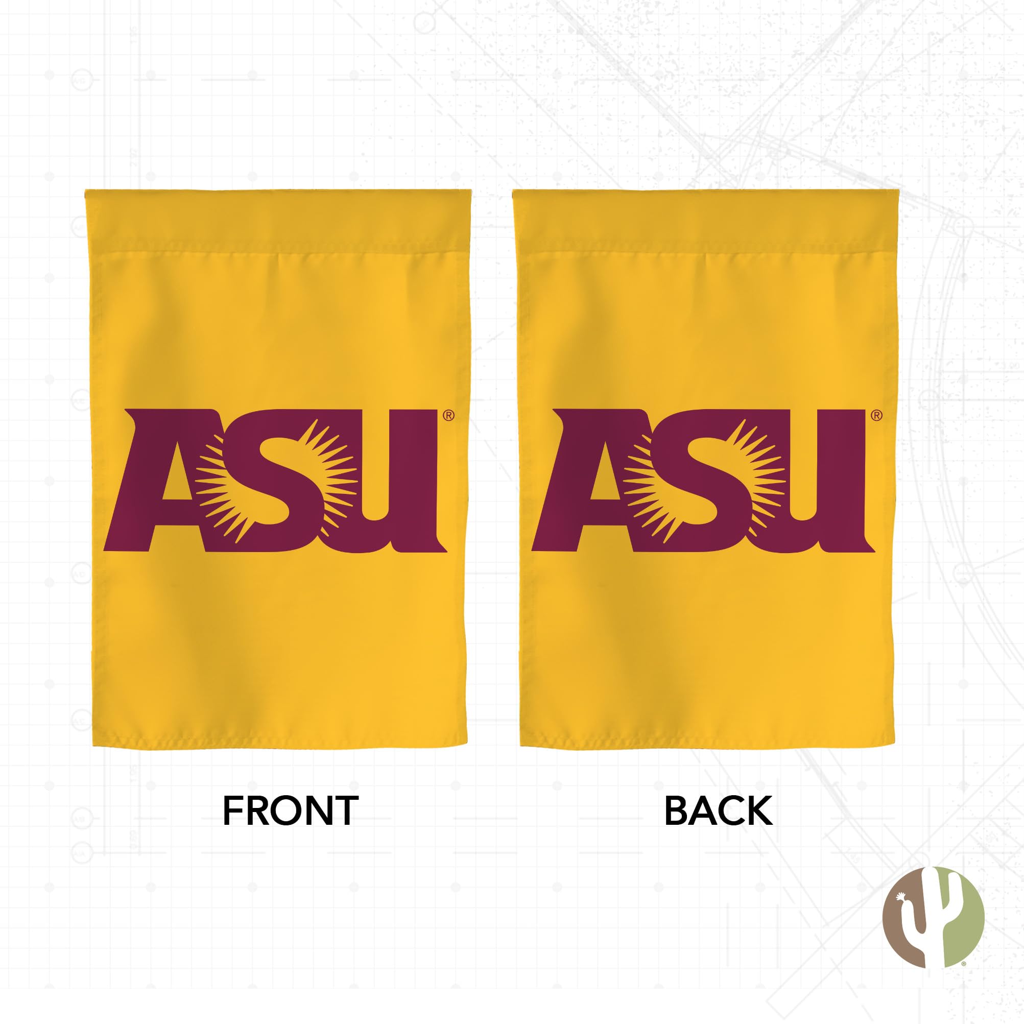 Desert Cactus Arizona State University Flag ASU Sun Devils 100...