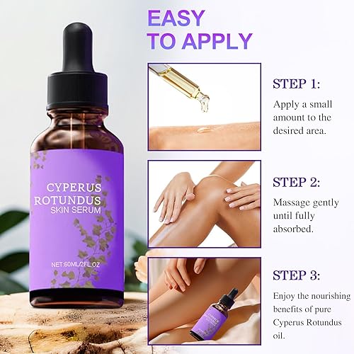 Miniatura 7 de Cyperus Rotundus Oil, Cyperus Rotundus Skin Serum, Natural Organic Moisturizing Soothing Body Oil, Reducing Body Hair