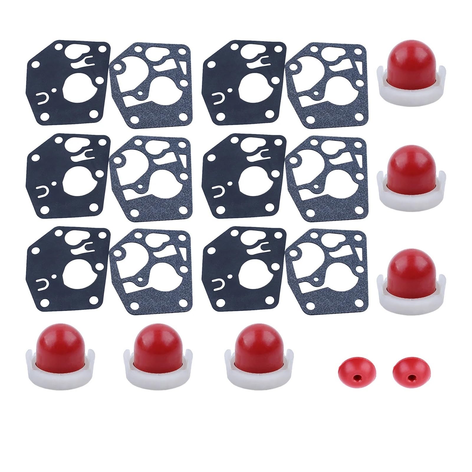 Kit de válvula de retención y Junta de diafragma for cebador de cortacésped (694395 795083) for OEM 495770 272372 281028